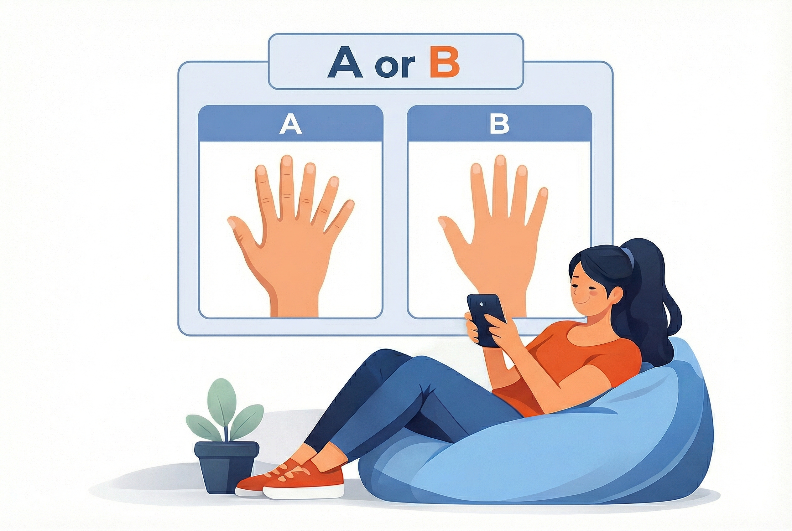 Person completing a micro-task on their phone